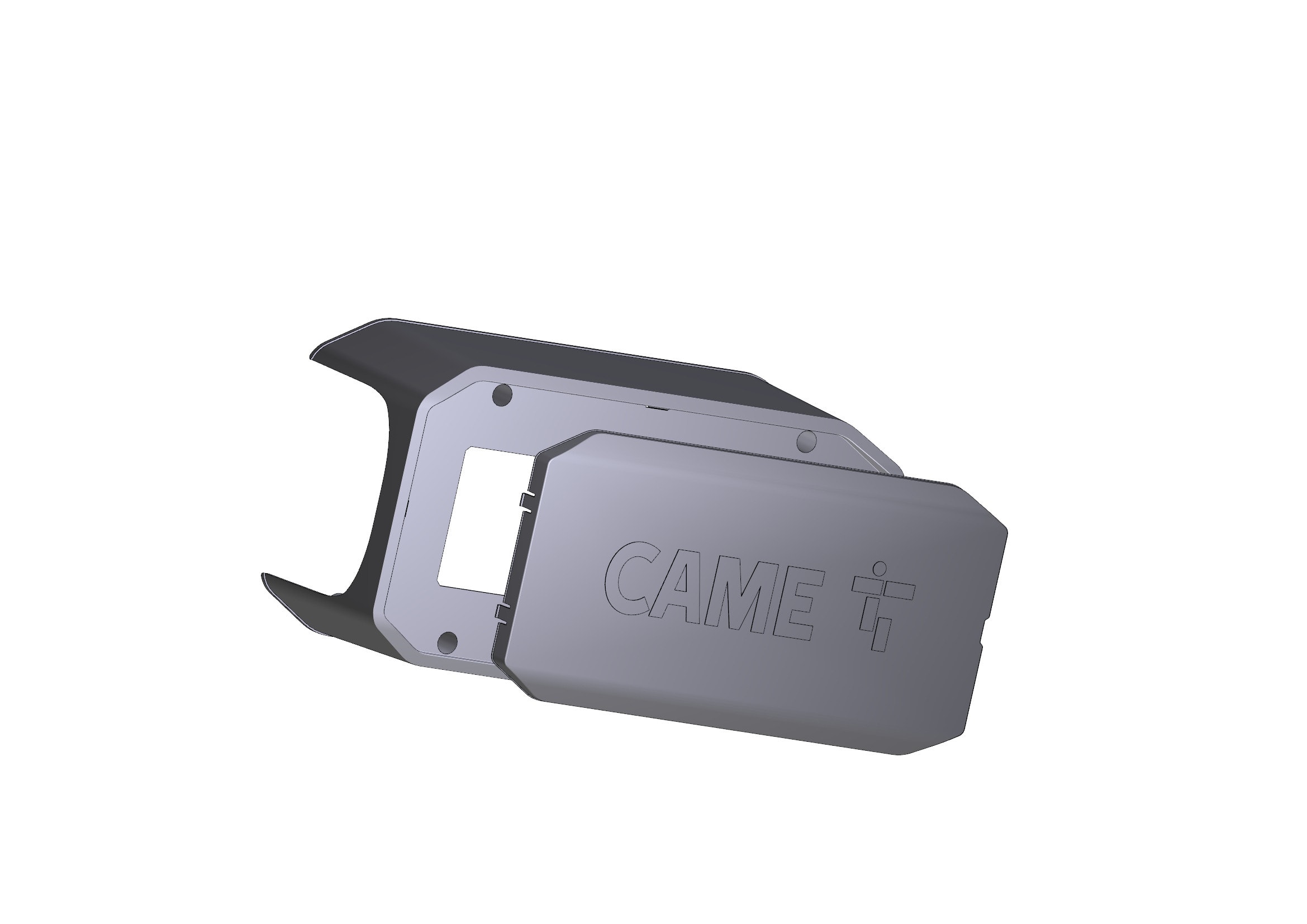 CAME - Coperchio attacco asta GT8 per barriera. 88003-0102