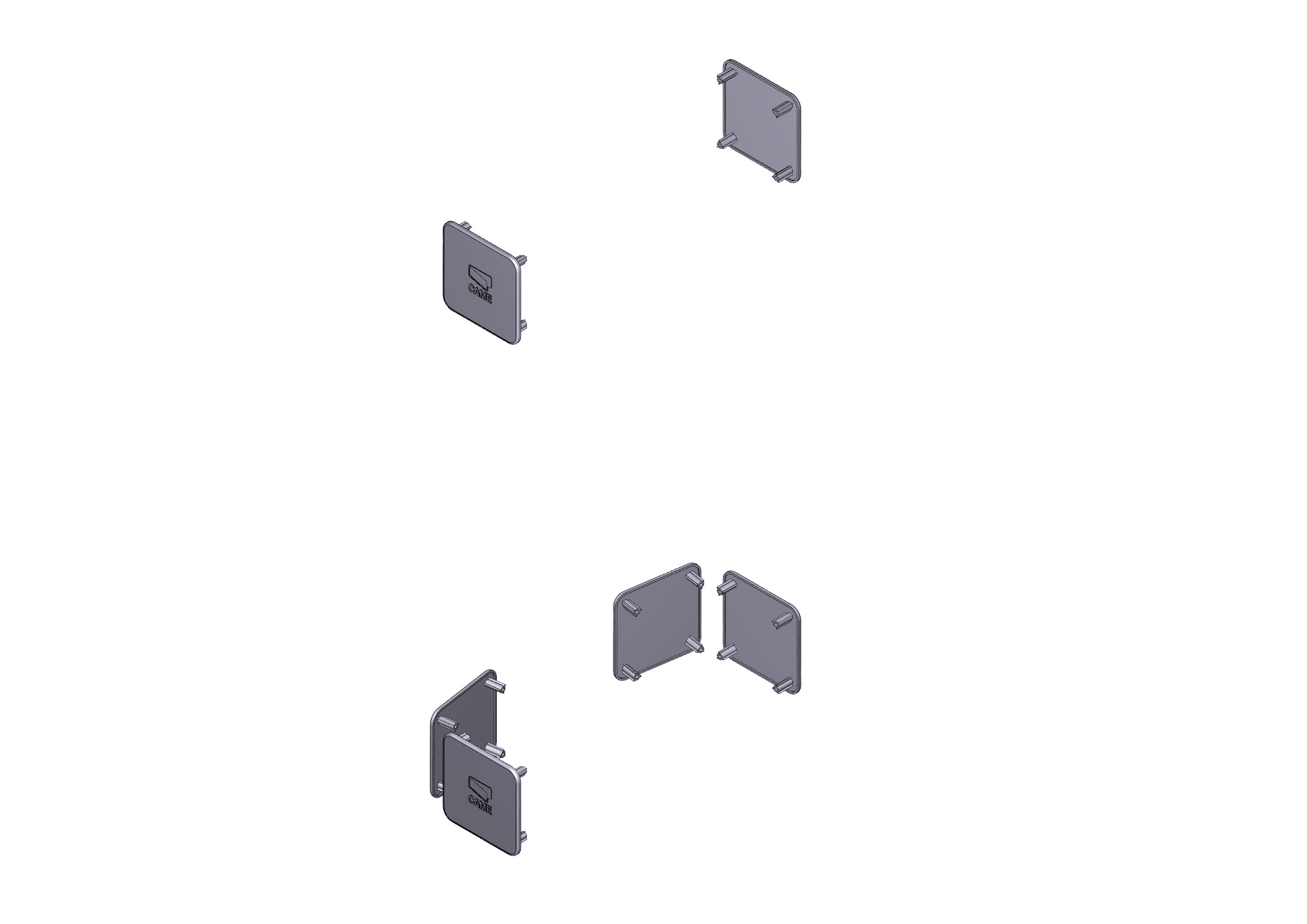 CAME - Copriforo armadio g4000 g5000 g6000 5pz per barriera.