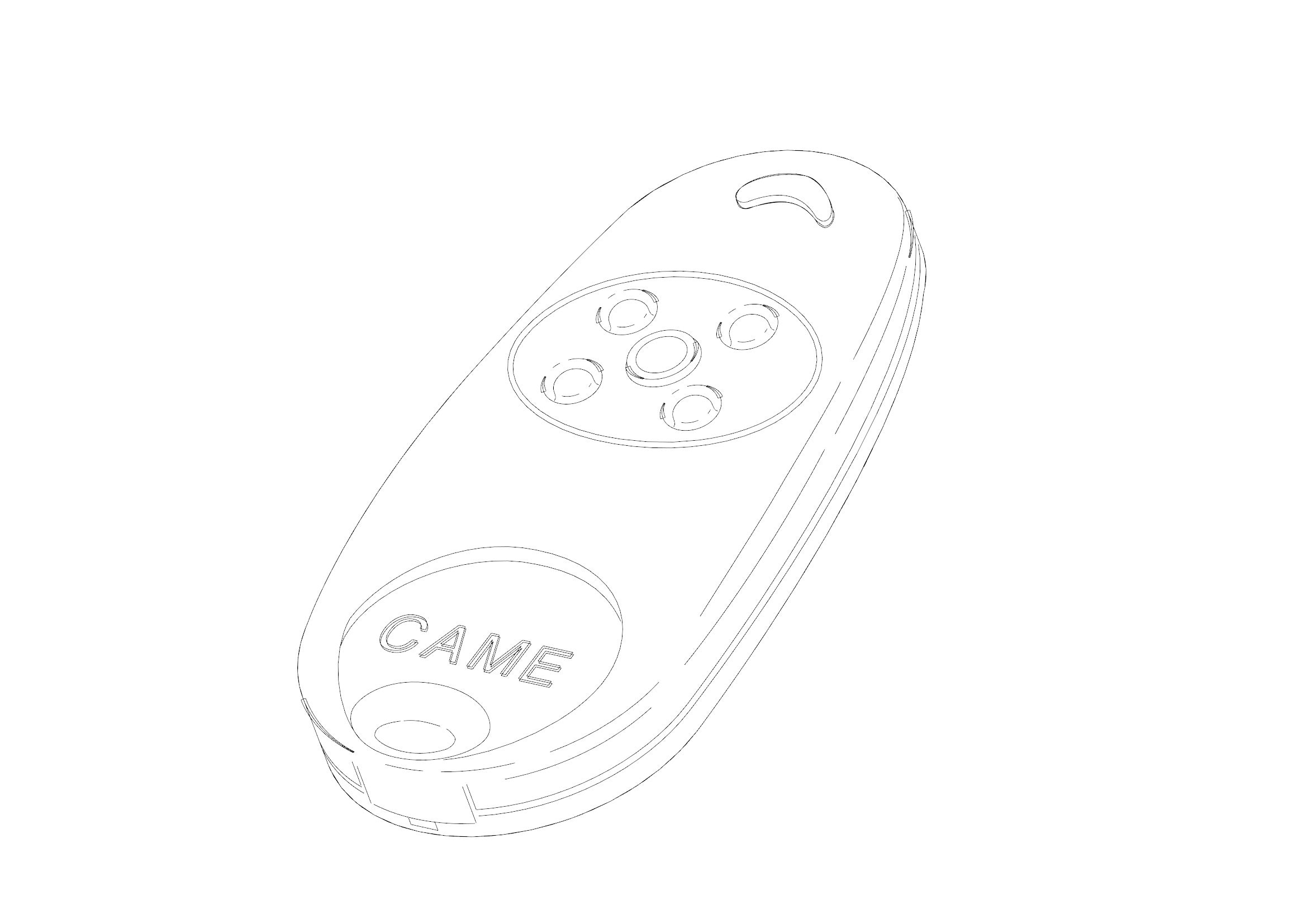 CAME - Gusci per trasmettitore modello TOP-434NA, confezione da 5 pezzi.