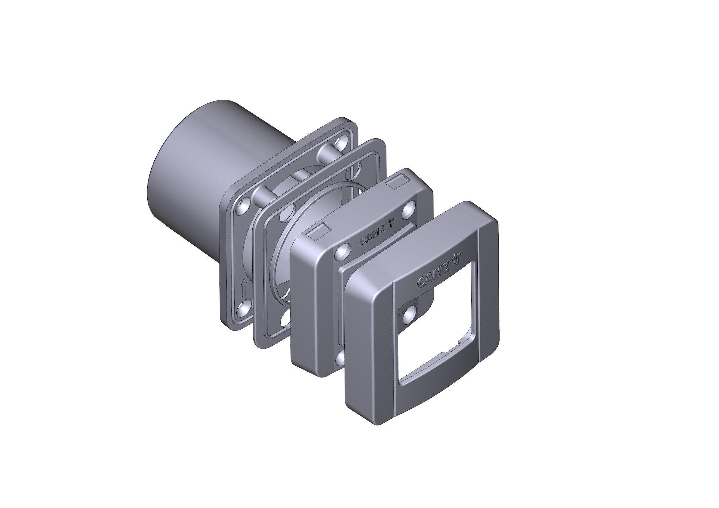 CAME - Guscio fotocellula incasso DLX - Ottimizza la sicurezza e l'efficienza dell'illuminazione esterna. 88006-0066