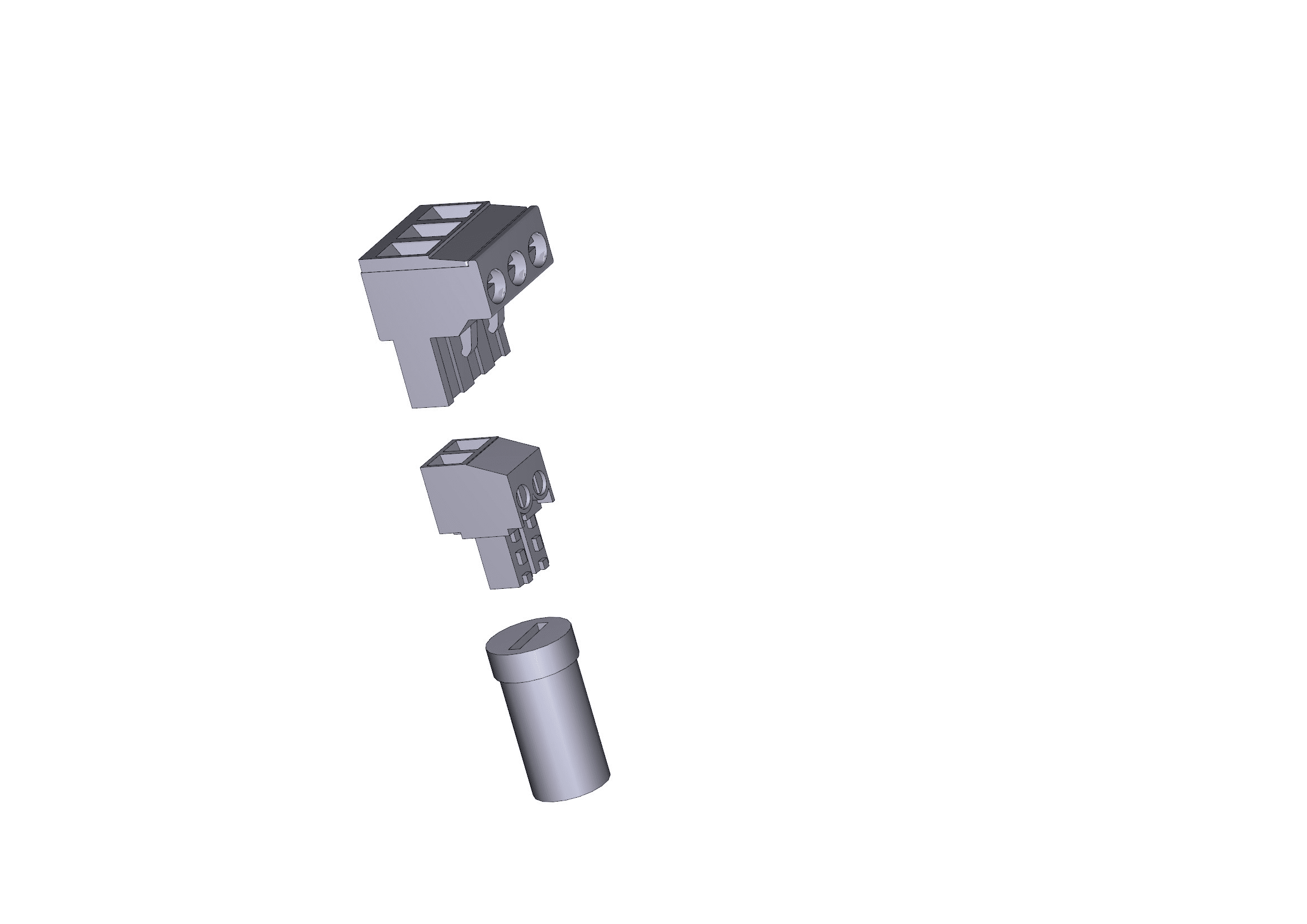 CAME - Kit morsettiere neutre con cappucci fuse per quadro comando.