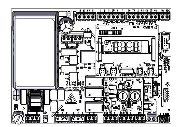 CAME - SCHEDA ELETTRONICA ZLX230S