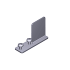 CAME - Staffa fissaggio carter porta automatica fluo SL. 88018-0027