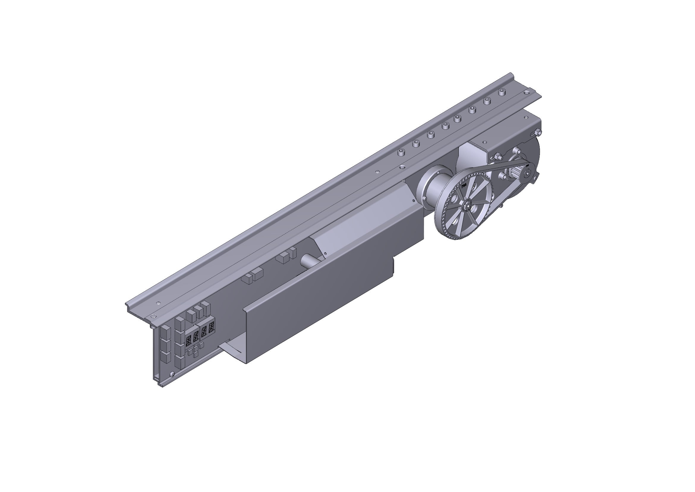 CAME - gruppo trazione comando fluo magnum per automazione completa porta automatica