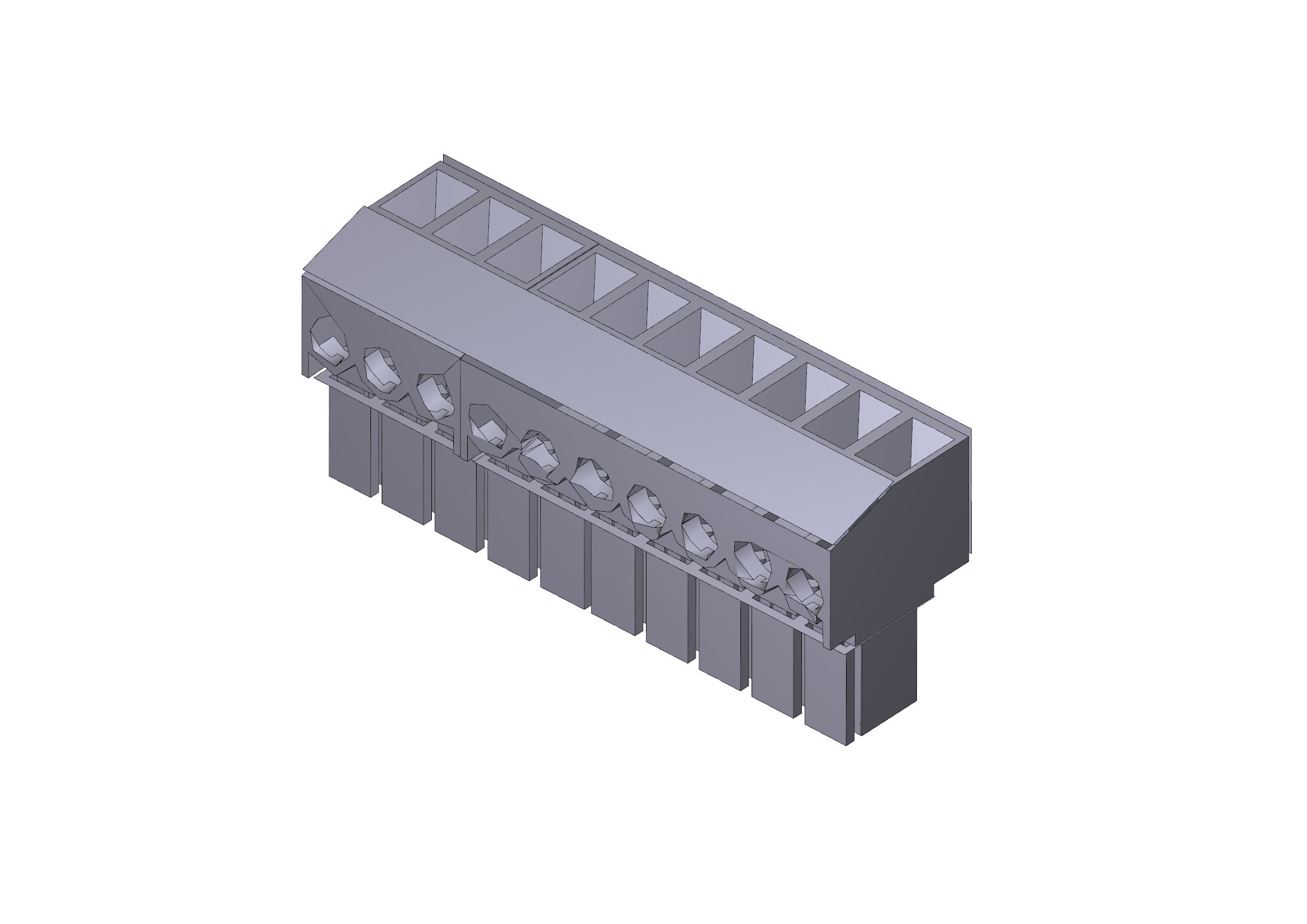 CAME - Morsettiera innesto 10 vie mtmal/01 5pz per modulo elettronico.