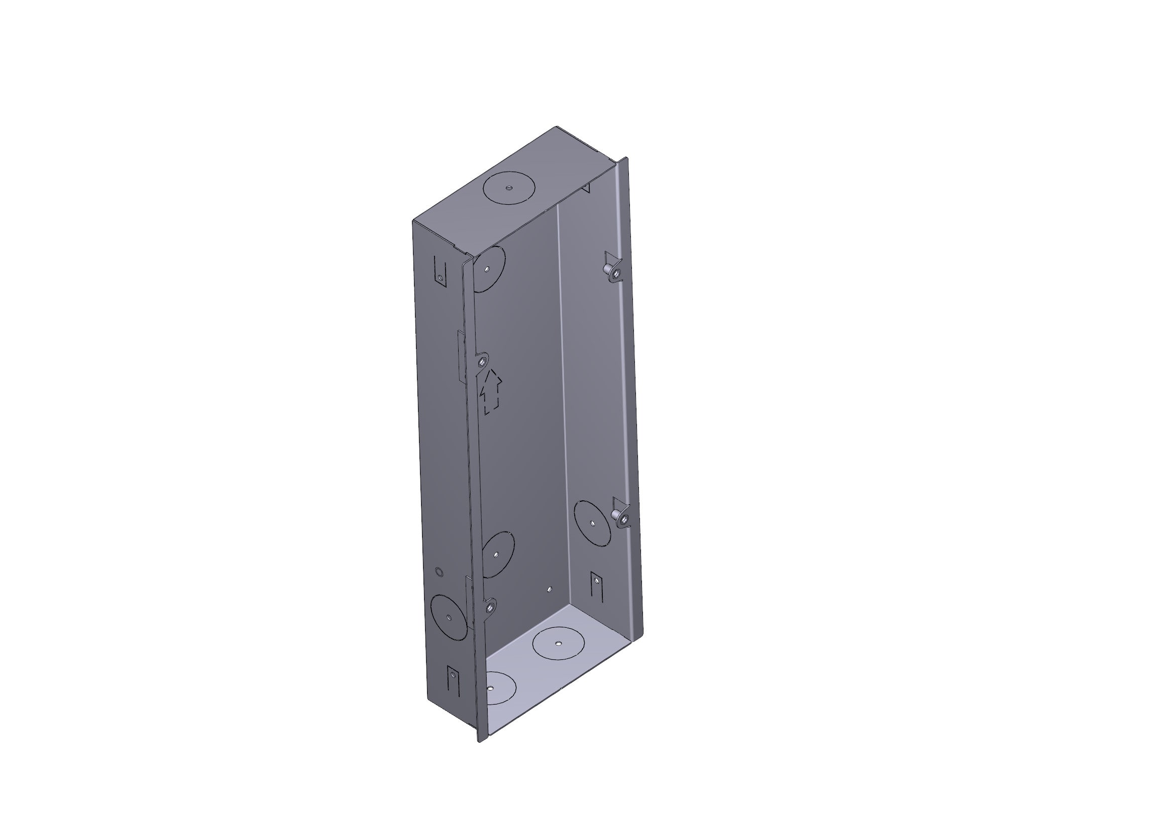 CAME - Scatola incasso XVP F per posto esterno monolitico in vetro. 88040-0029