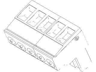 CAME - Morsettiera innesto 5 vie AGTV 5pz.