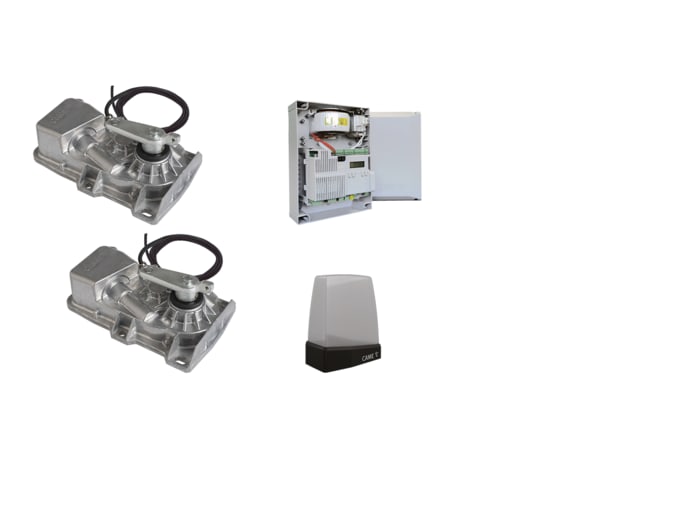 CAME - Kit per cancello automatico a battente Frog-X 4 metri 24V con 2 motori e sblocco manuale.