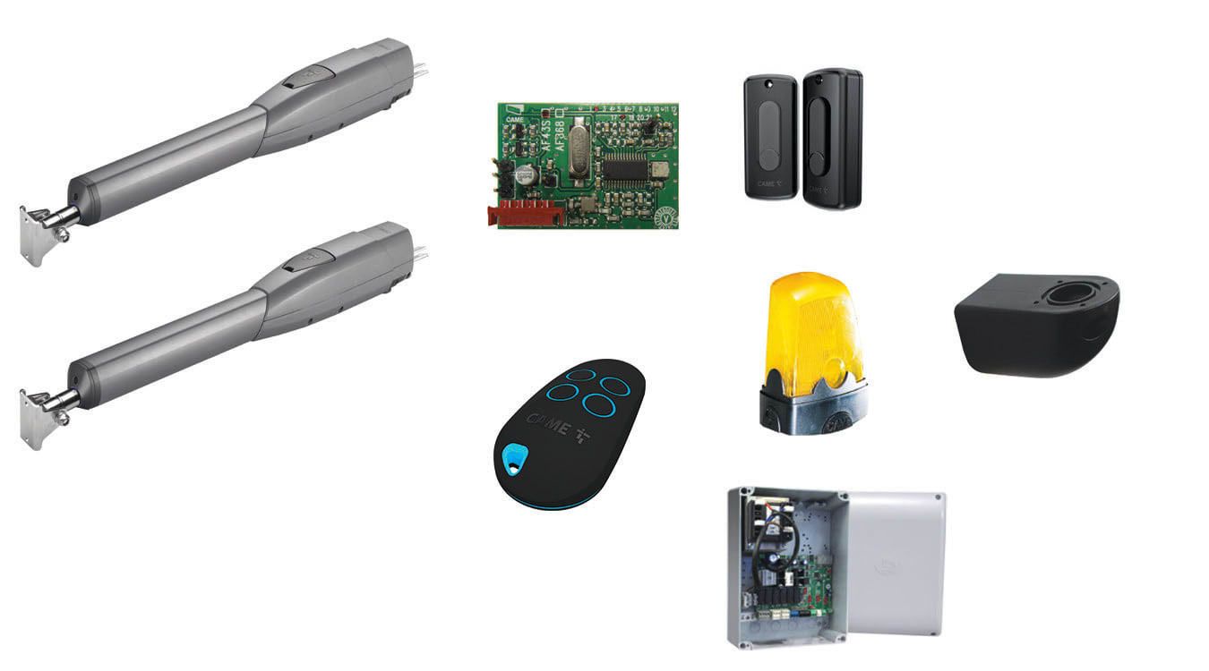 CAME - Kit telescopico ATS 3m 24V lamp - Lunghezza max anta 3m, peso max anta 400kg.