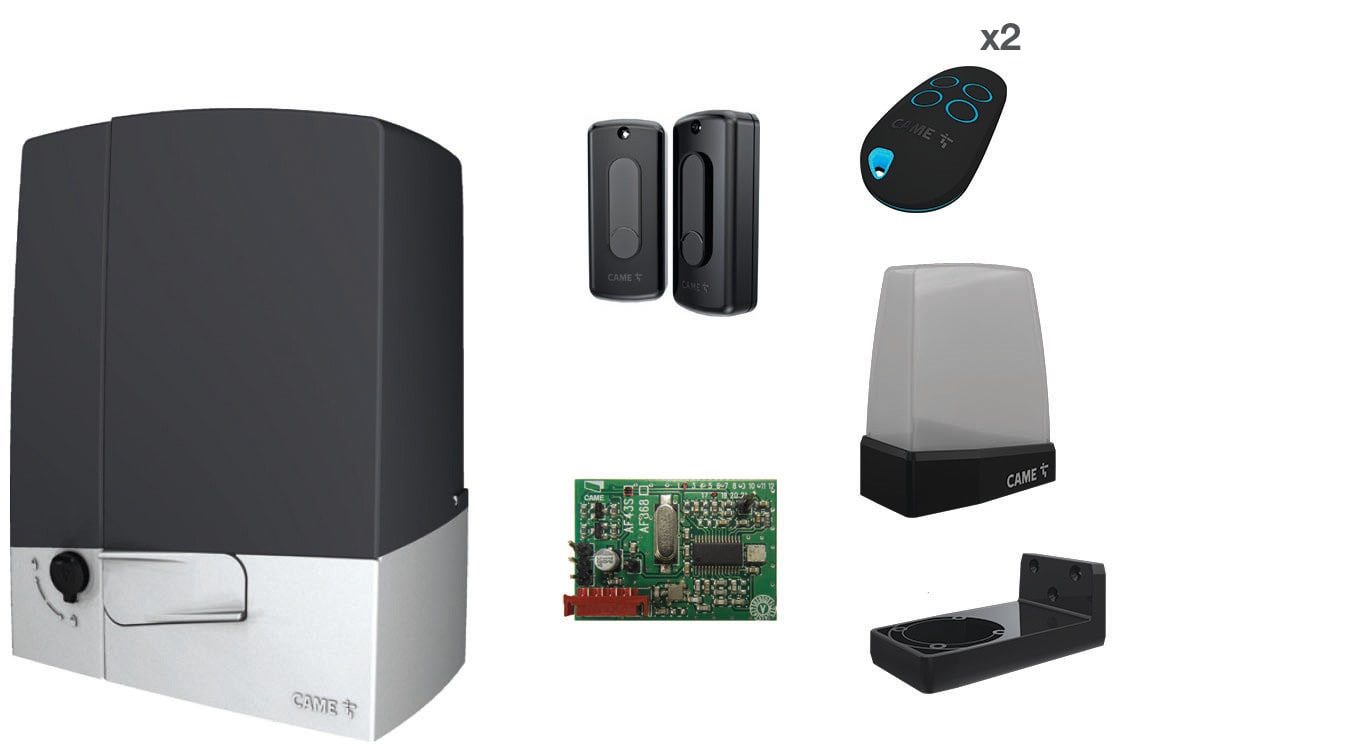 CAME - Kit scorrevole per porte fino a 600 kg e 18 m, alimentazione 24V.