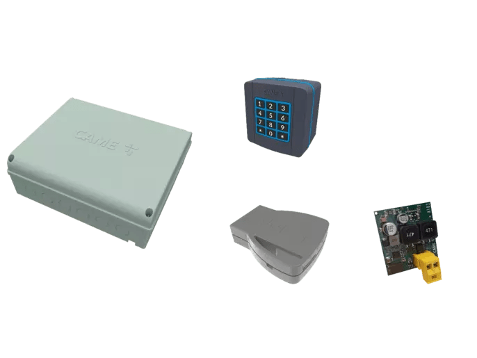 CAME - Kit Wi-Fi per gestione accessi temporanei: gateway Wi-Fi, RBE 230, tastiera filare e accessorio RCXN. Sistema Quick&Easy Access WiFi.