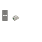 BPT - Kit base impianto citofonico espandibile fino a 4 derivati interni composto da posto esterno LHS A/01, alimentatore VAS/101, KIT FREE-LHS A 230V.