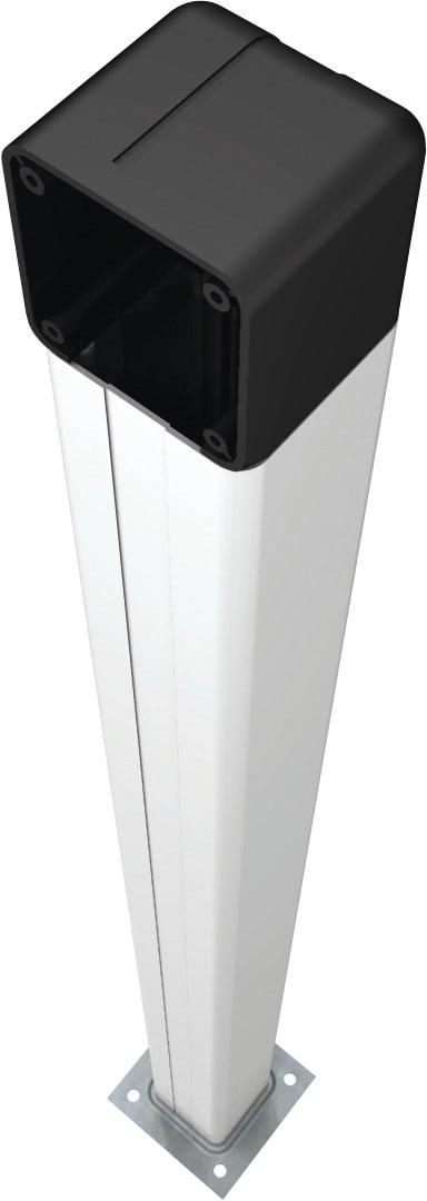 CAME - Colonnina in alluminio anodizzato naturale altezza 1m.