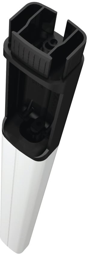 CAME - Prolunga in PVC RAL 9006 per colonnina con doppia coppia di fotocellule H = 500 mm.