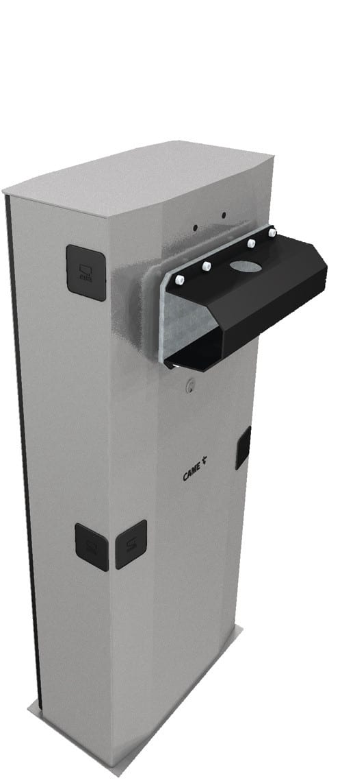 CAME - Barriera in acciaio AISI 304 satinato con predisposizione per accessori GARD 6500 BARR 230V MOT 24V 304 SS.