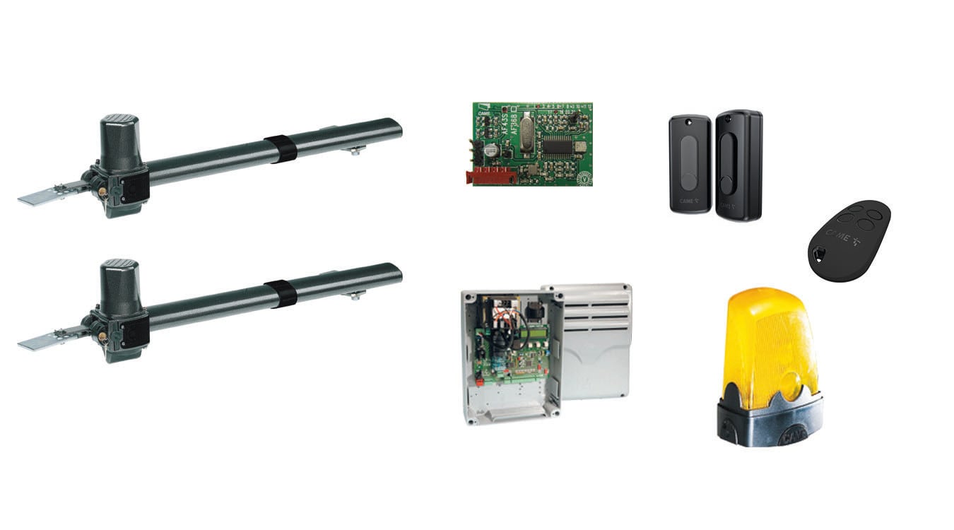 CAME - Kit pistone Krono 3m 230V 2 mot 2FC - Lunghezza max anta 3m Peso max anta 400kg.