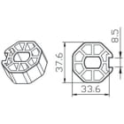 CAME - Ottagonale 40x0.6mm eccentrico 0.9m.