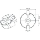 CAME - Ogiva 78x1,5mm sede 13x13mm.