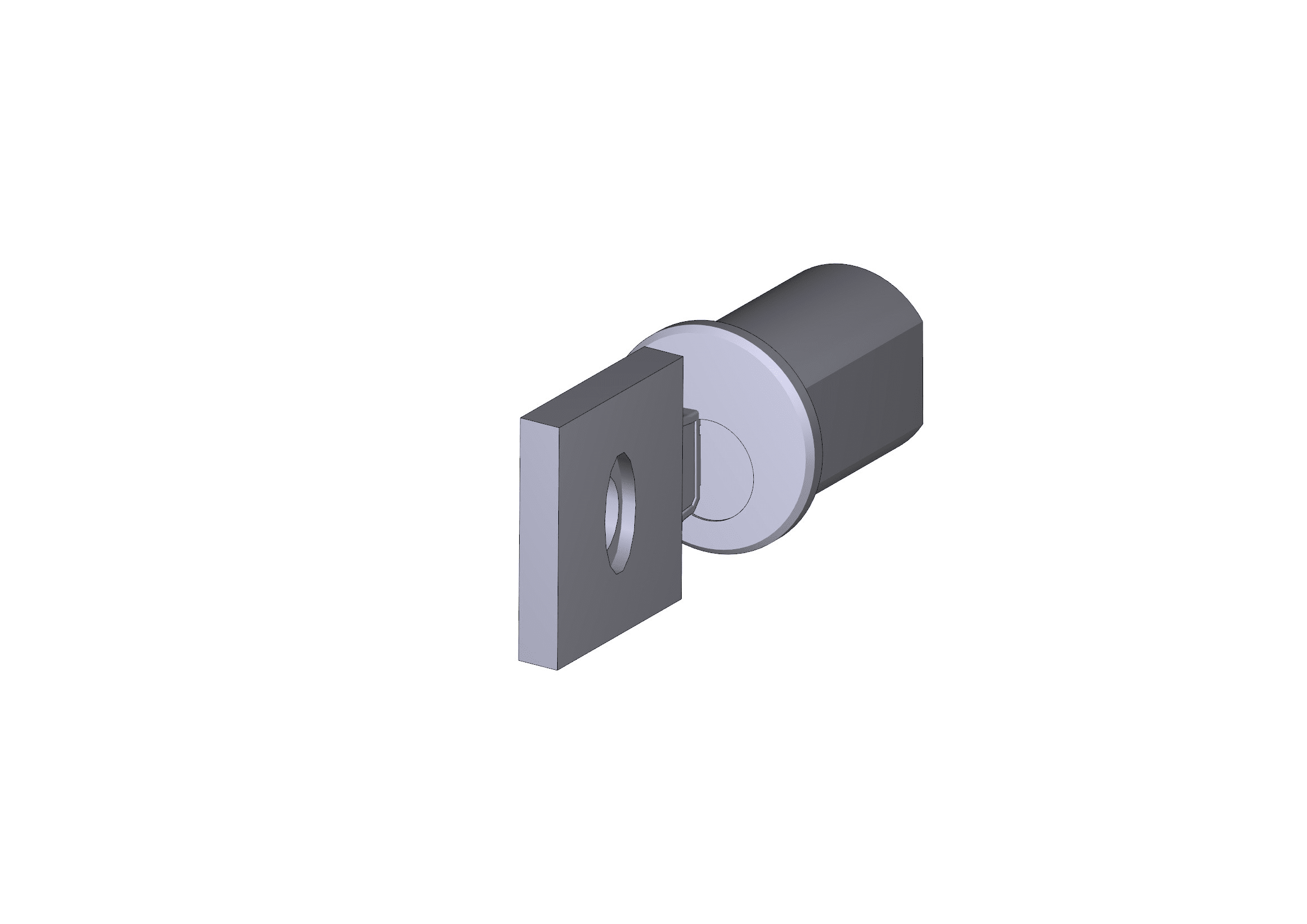 CAME - Serratura con chiave set-j sel-c 344 per selettore a chiave.