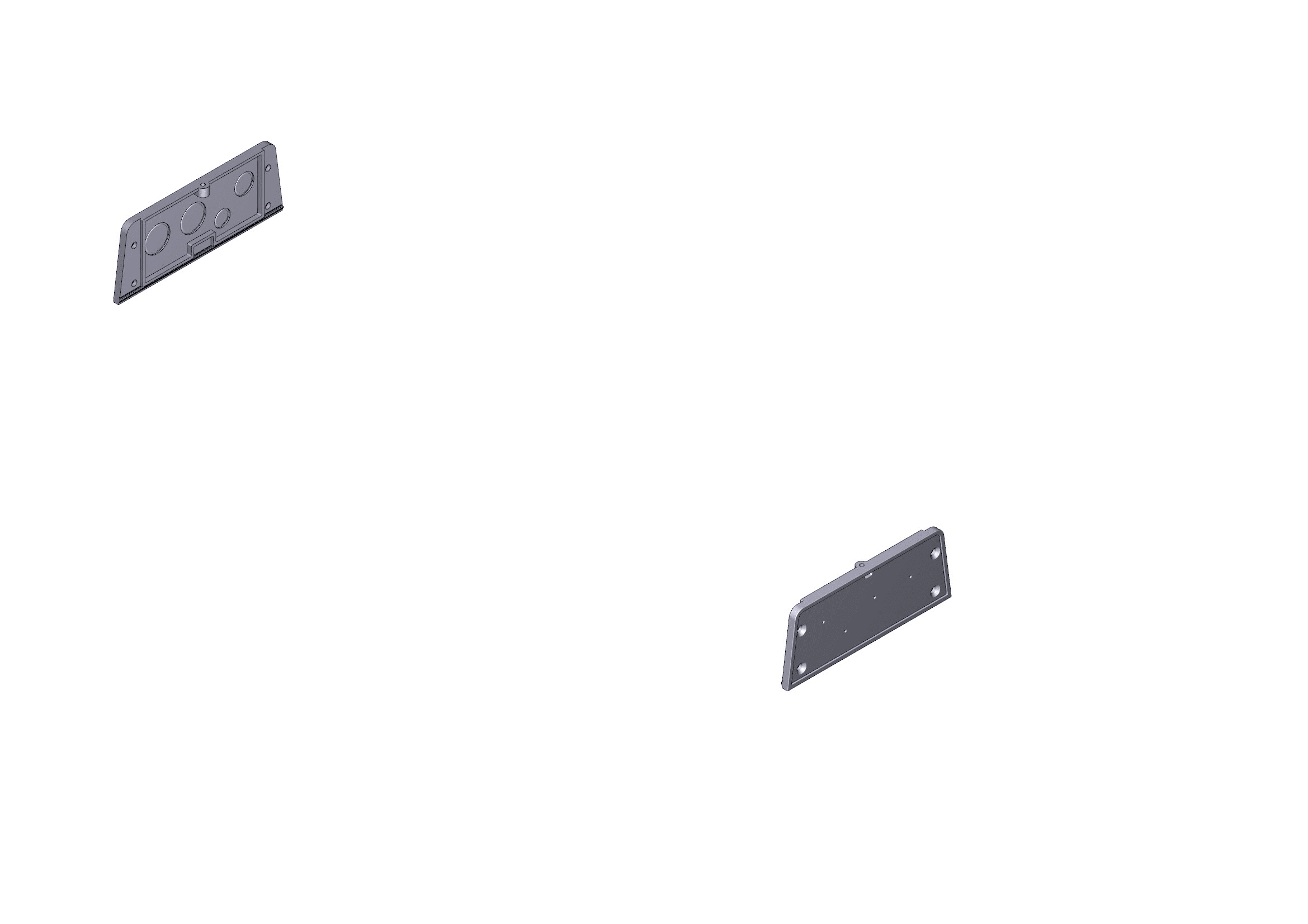 CAME - Tappi laterali passacavi per motoriduttore F4000 F4024.