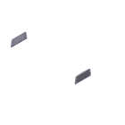 CAME - Tappi laterali passacavi per motoriduttore F4000 F4024.
