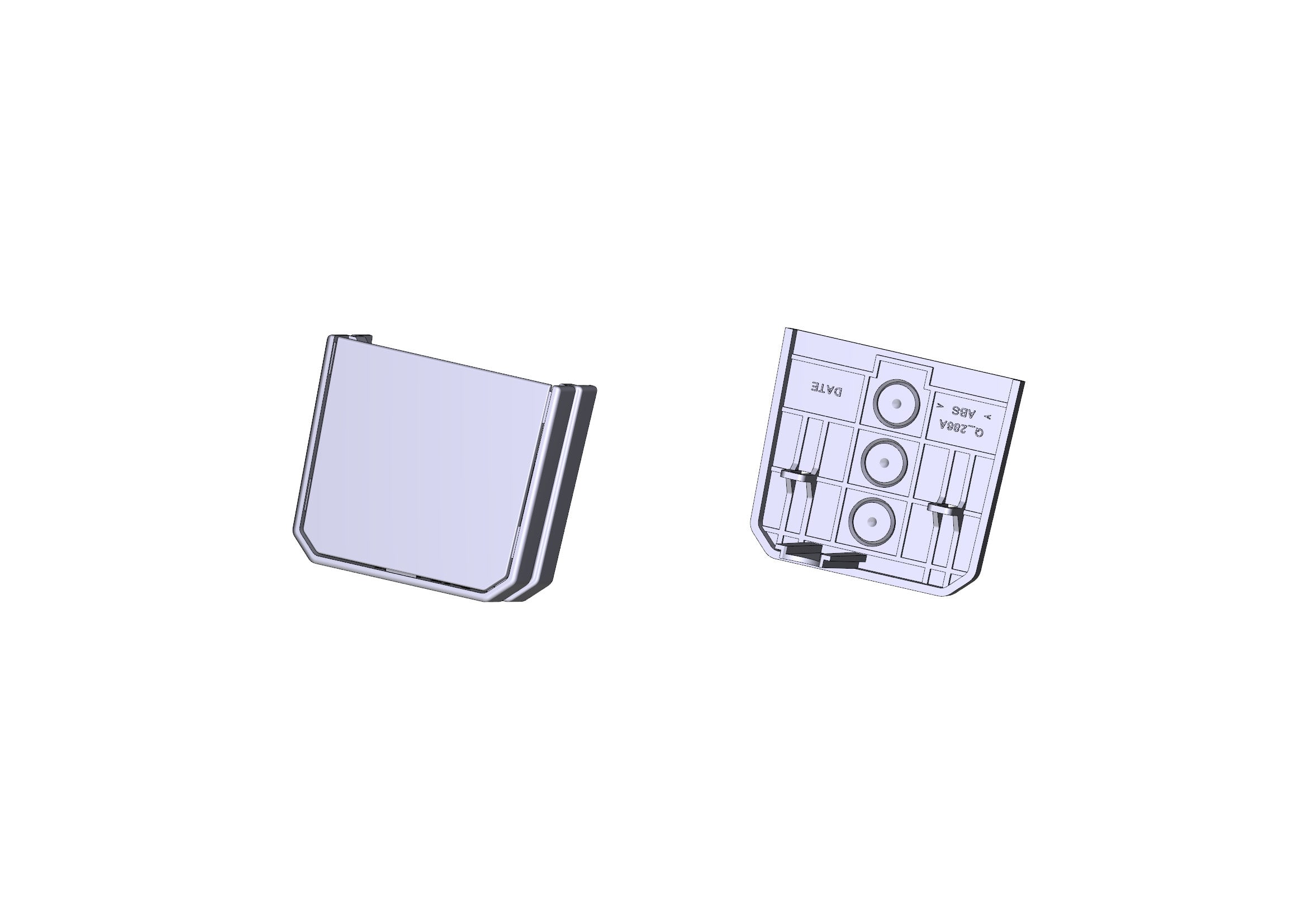CAME - Tappo dx + fascetta voilà per automazione esterna a 24 V.