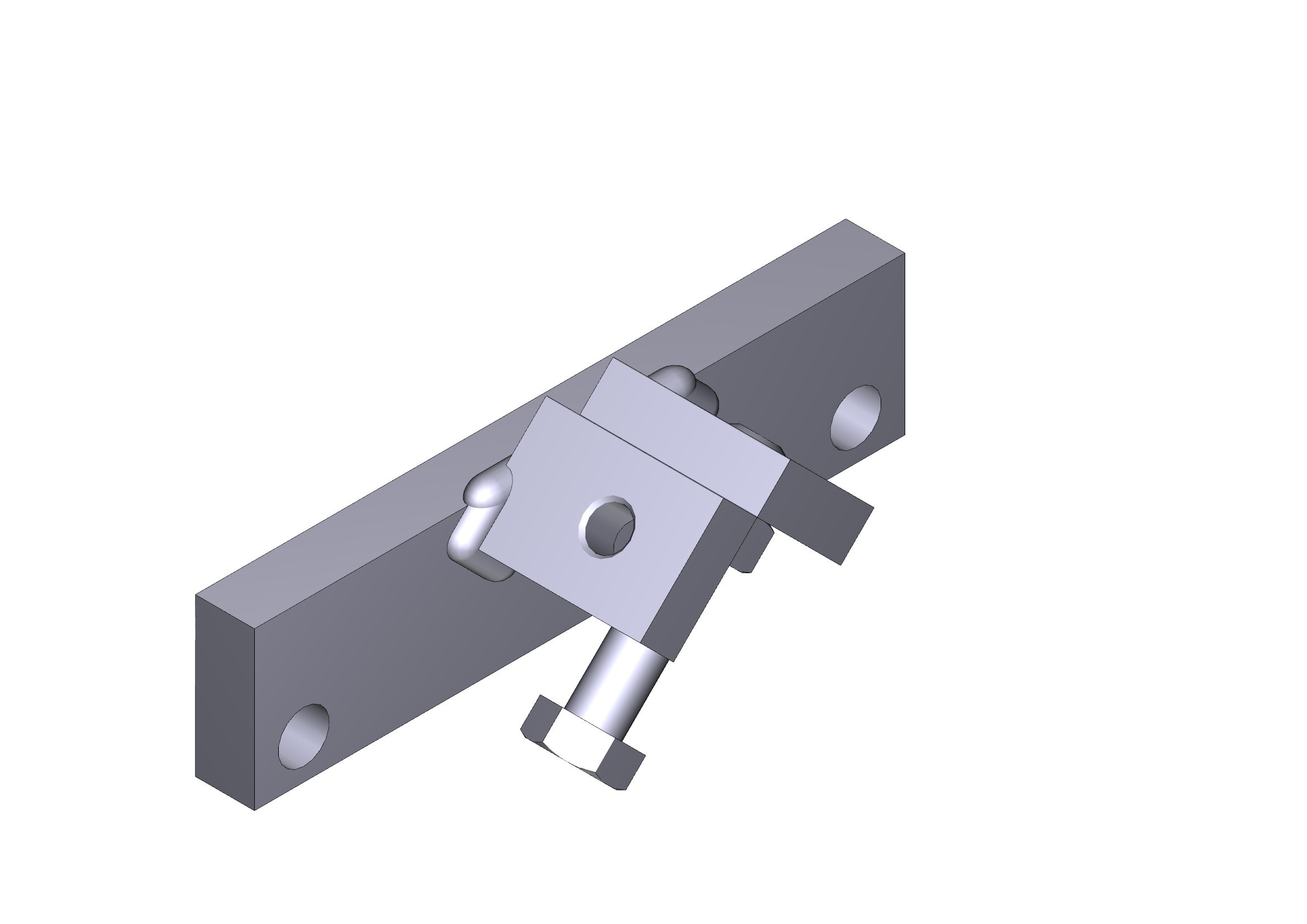 CAME - Fermo meccanico reg. 2,5-3,25-3,5-4m per barriera.