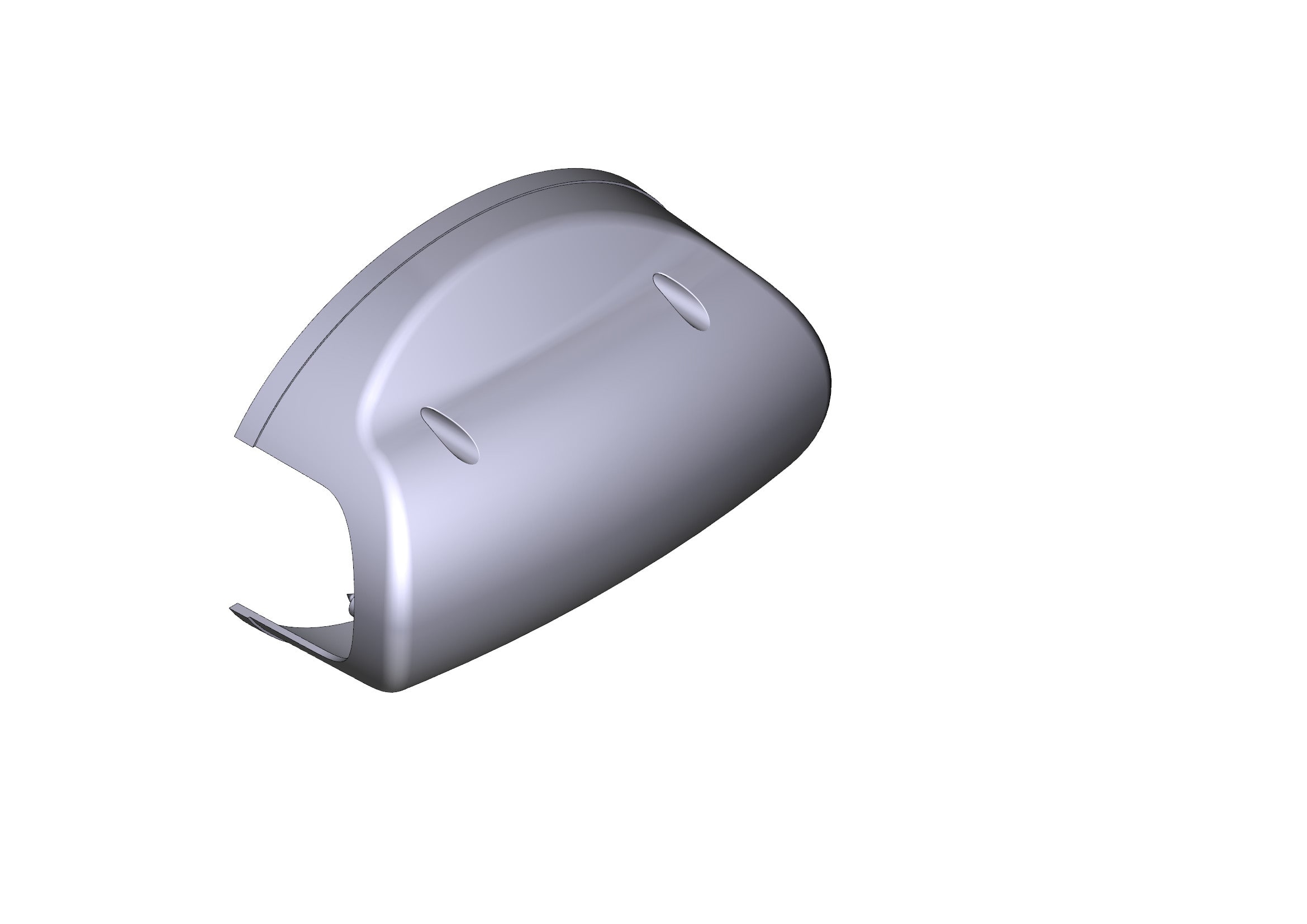 CAME - Coperchio attacco asta G03750 G03752 per asta sezione semiellittica in alluminio.