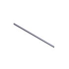 CAME - Profilo copricava asta lunghezza 2m 20pz per asta sezione semi-ellittica in alluminio.