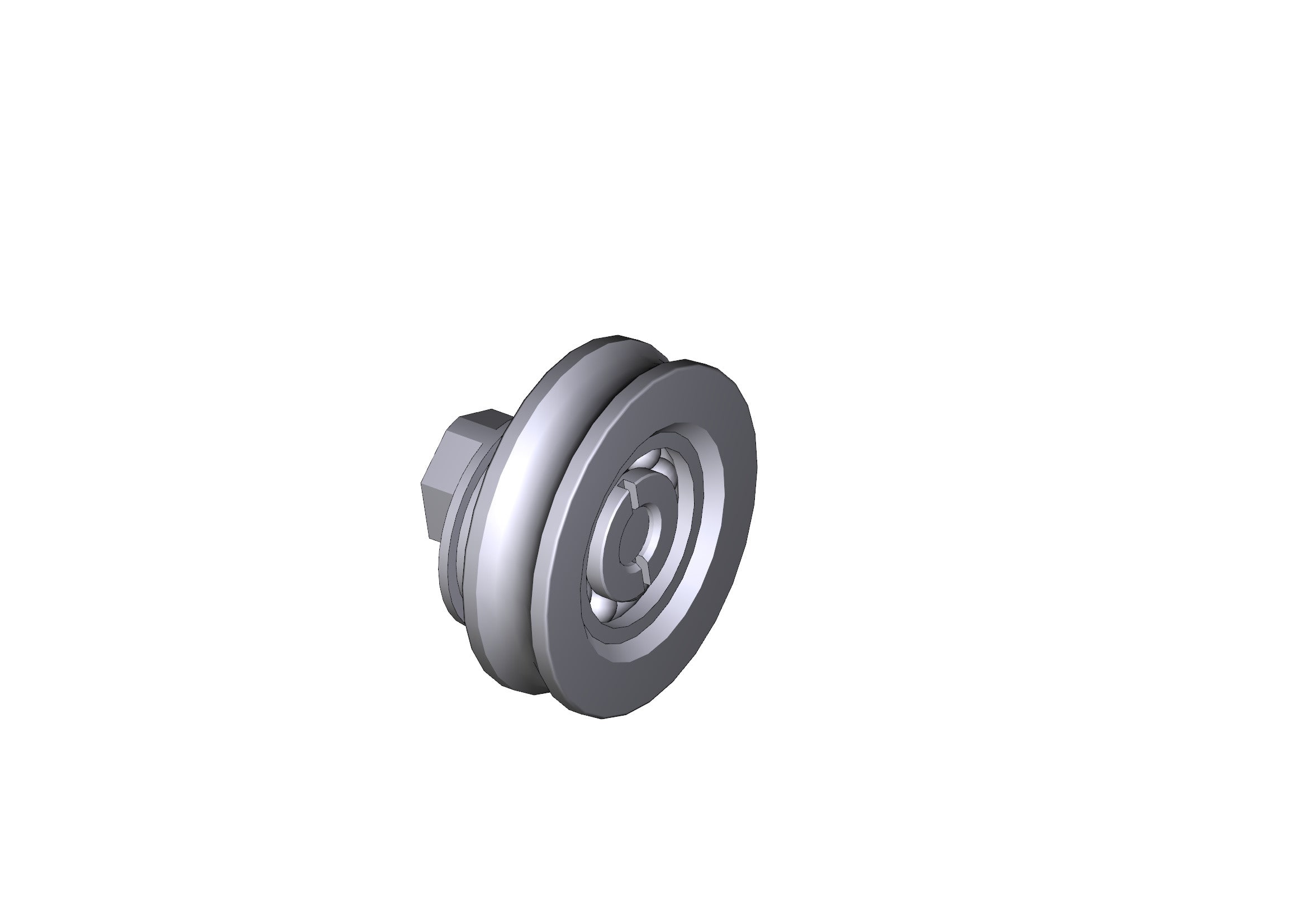 CAME - Ruota carrello sipario per sistema completo porte scorrevoli.
