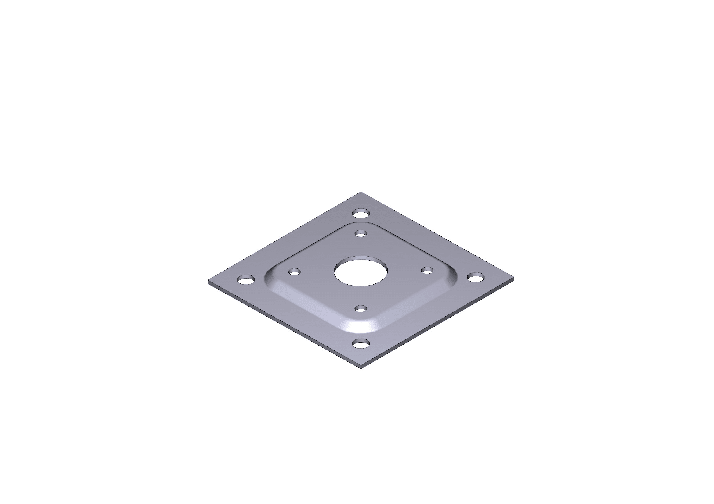 CAME - base colonnina nera 70x70 mm per alluminio.