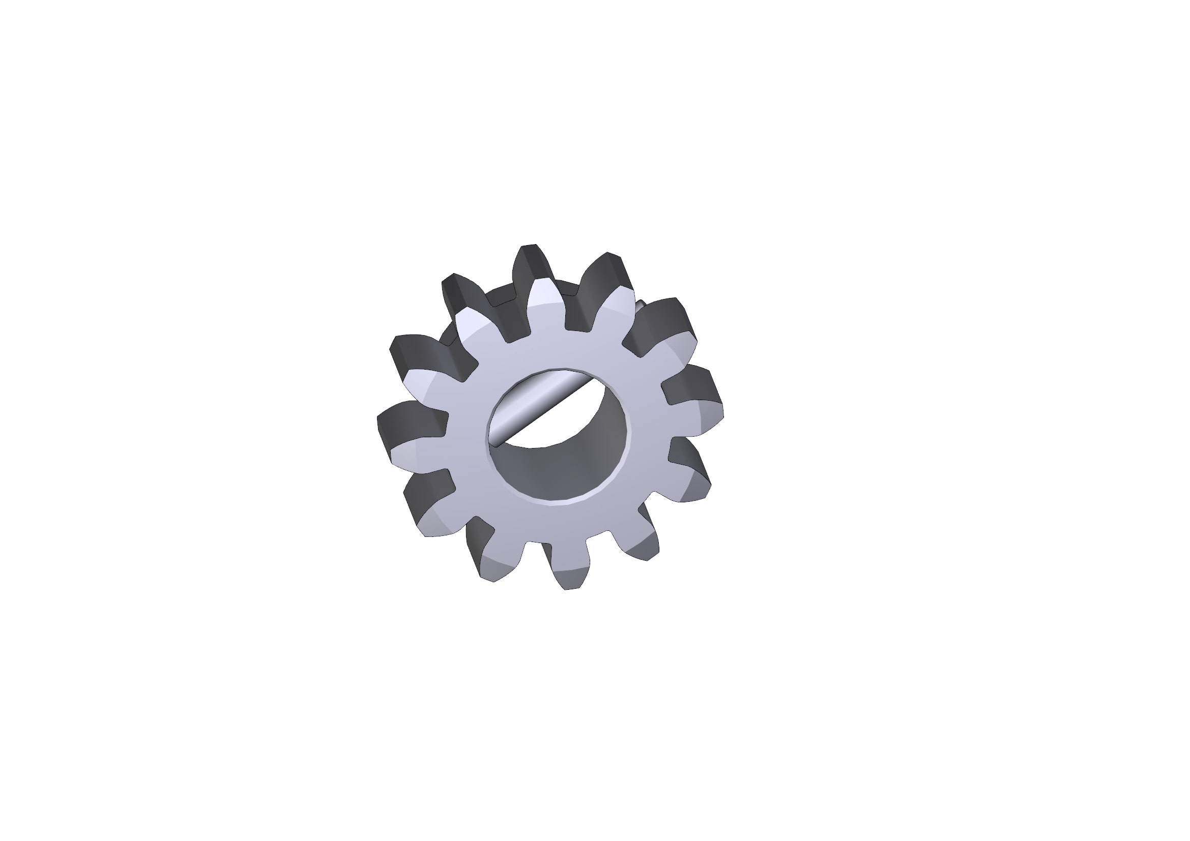CAME - Pignone modulo 6 denti 12 per motoriduttore BY-3500T.