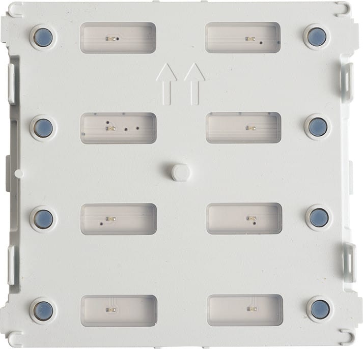 BPT - Modulo elettronico con 8 pulsanti e LED blu per Sistema 200 (MTMA/200). Da completare con frontale pulsanti per IP54. MTM8C/200-MODULO 8 CHIAMATE.