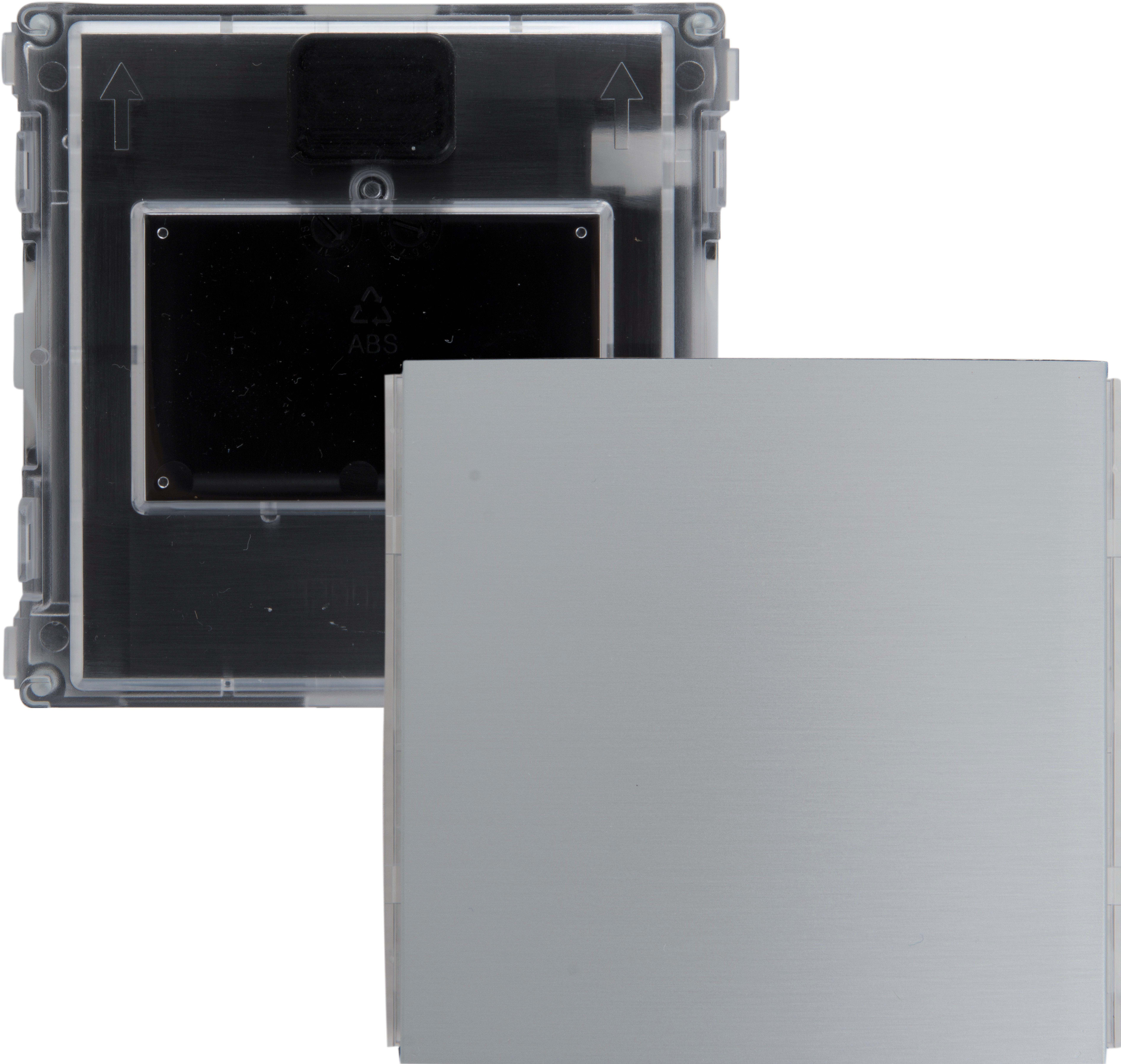 BPT - Modulo con corpo in tecnopolimero e frontale cieco in alluminio anodizzato satinato. Protezione agli urti IK07 e acqua/polveri IP54. MTMMC-MODULO.