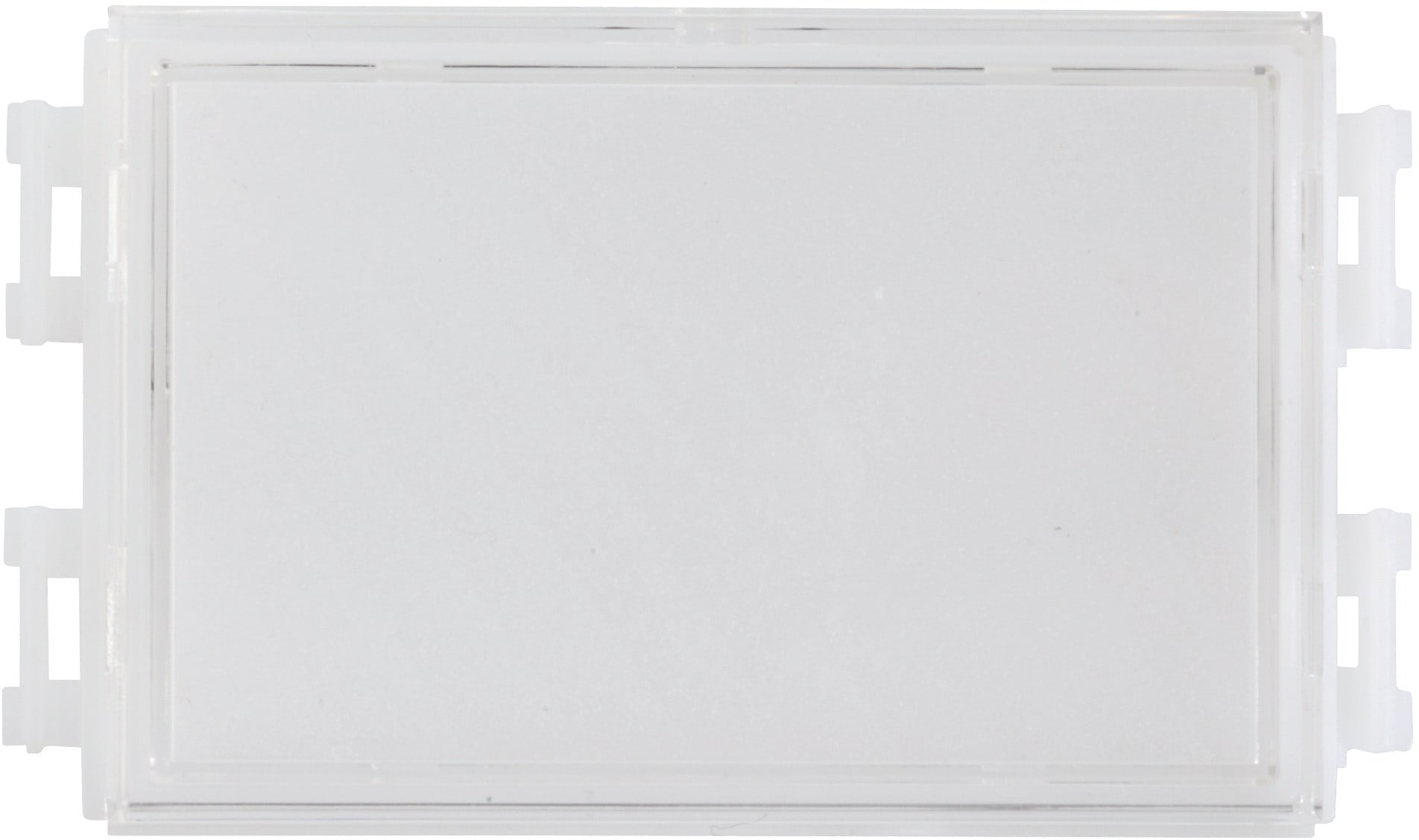 BPT - Completo di base e protezione esterna trasparente in policarbonato anti UV. Dimensioni cartellino portanome 53x33 mm. Pulsante doppia altezza.