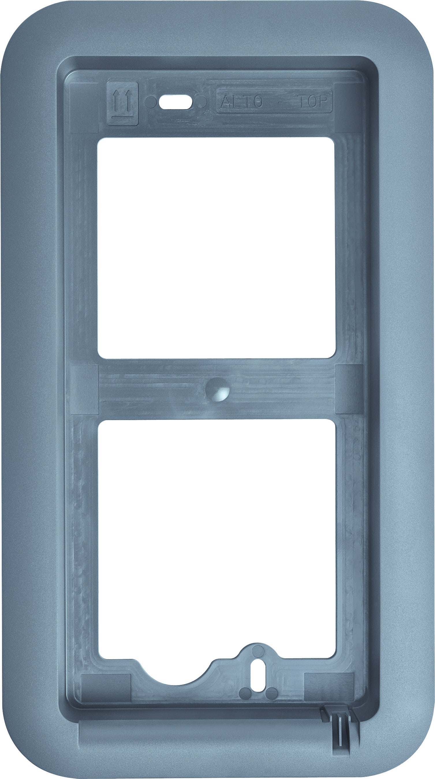 BPT - Cornice tecnopolimero PC/ABS grigia, per scatola incasso LSI posti esterni citofonici e videocitofonici serie Lithos. LCI-CORNICE INCASSO.