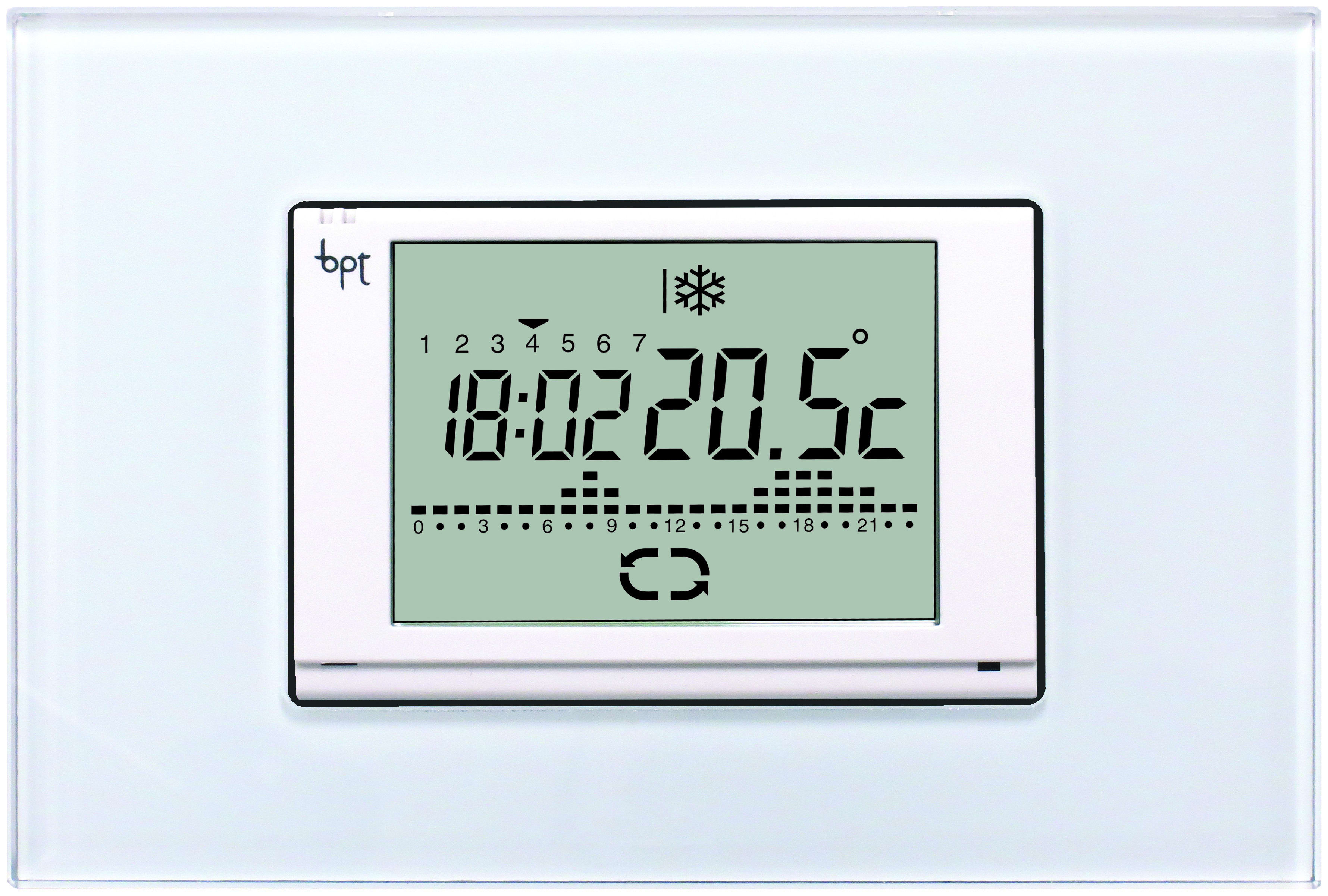 BPT - Cronotermostato touch screen da incasso TH/600 230 Vca.