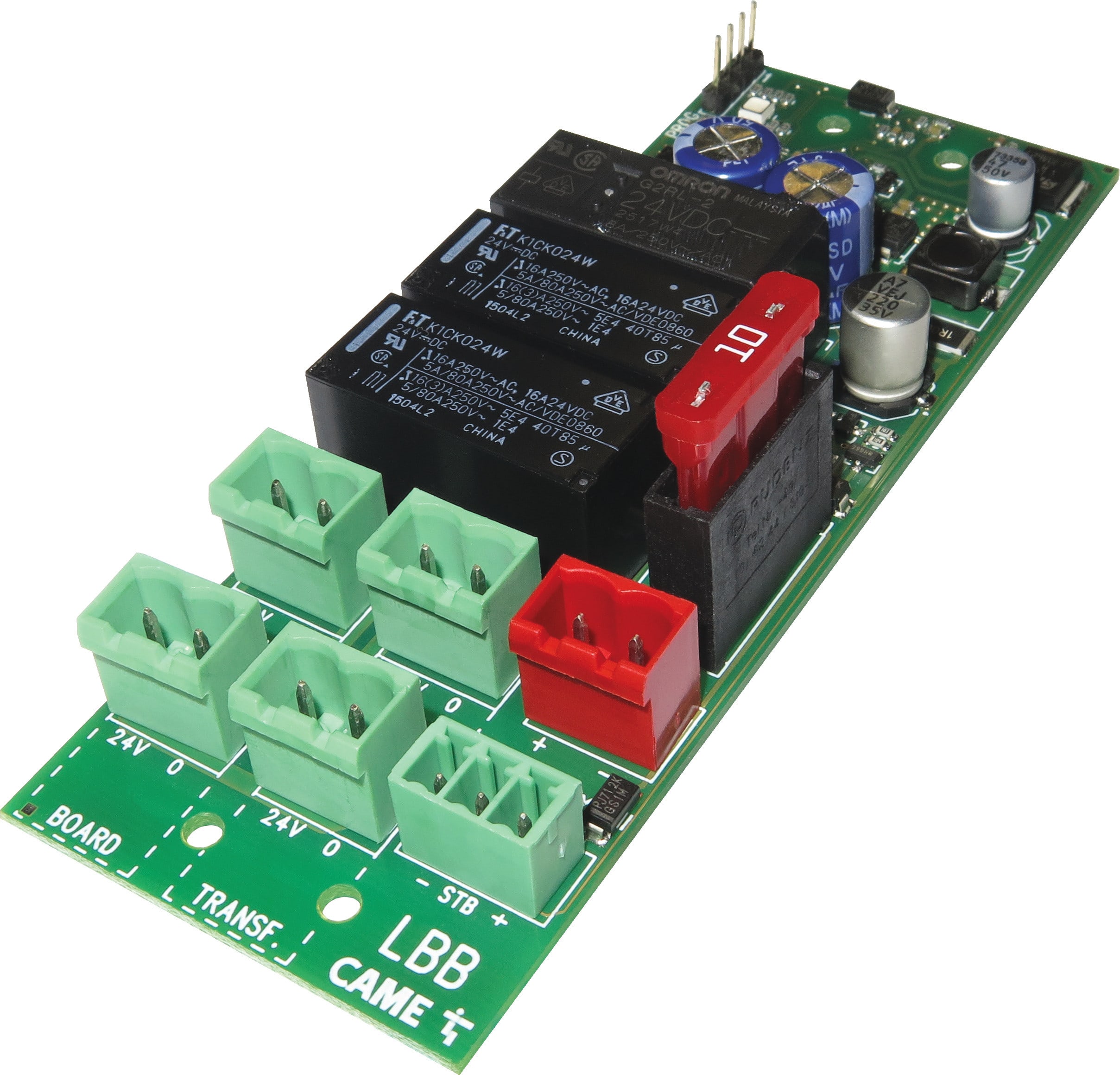 CAME - Kit per il funzionamento in caso di blackout e ricarica batterie, completo di supporto collegamento batteria GARD PX.