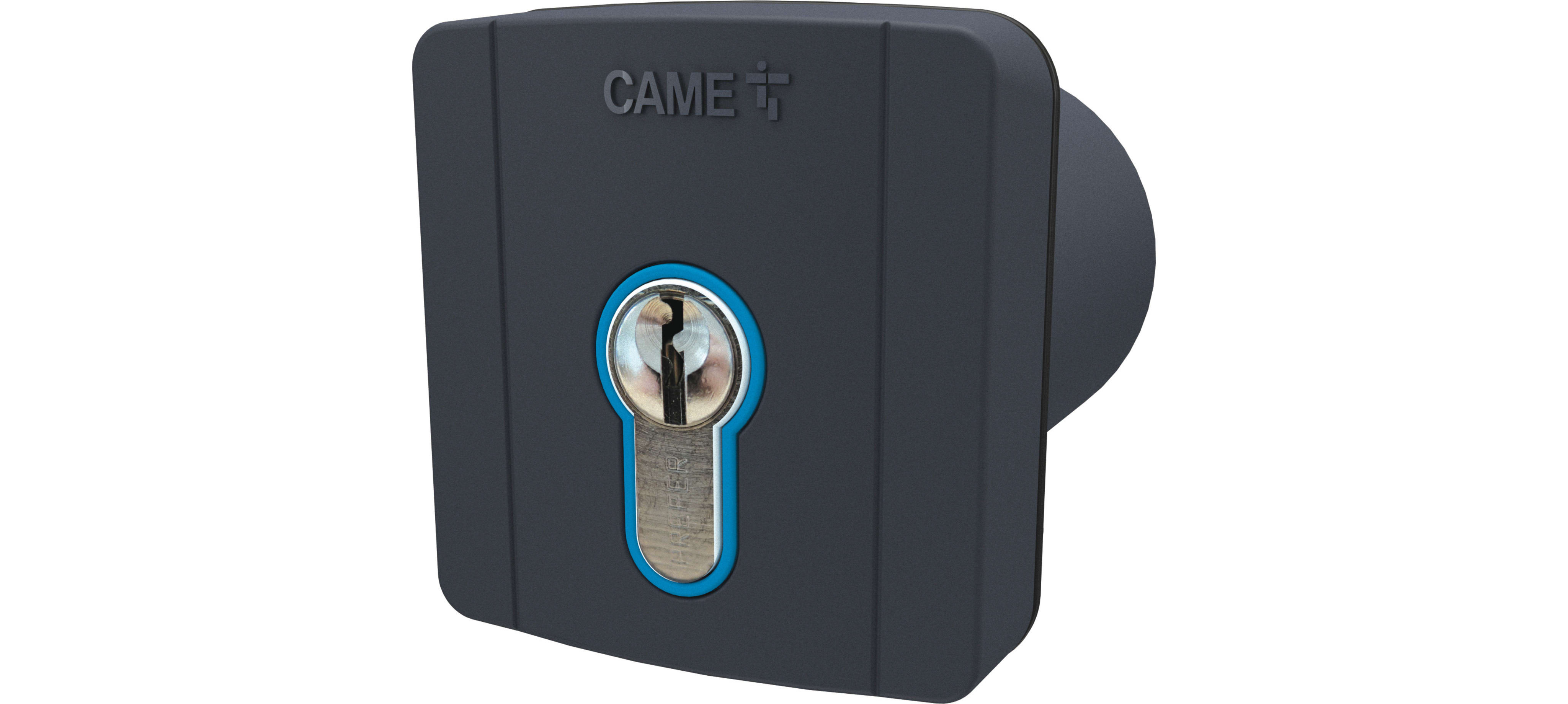 CAME - Selettore chiave incasso cilindro serratura DIN 230V grigio RAL7024 FIL CHIAVE.