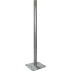 BPT - Palo con base per fissaggio barriere da esterno. BQ810AS, BQ815AS, BE820AS, BE825AS, altezza 1 m. BIPL1 PALO FISSAGGIO BARRIERE EST. 1M.