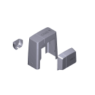 CAME - Gruppo plastiche motoriduttore bk dark grey ral 7024.