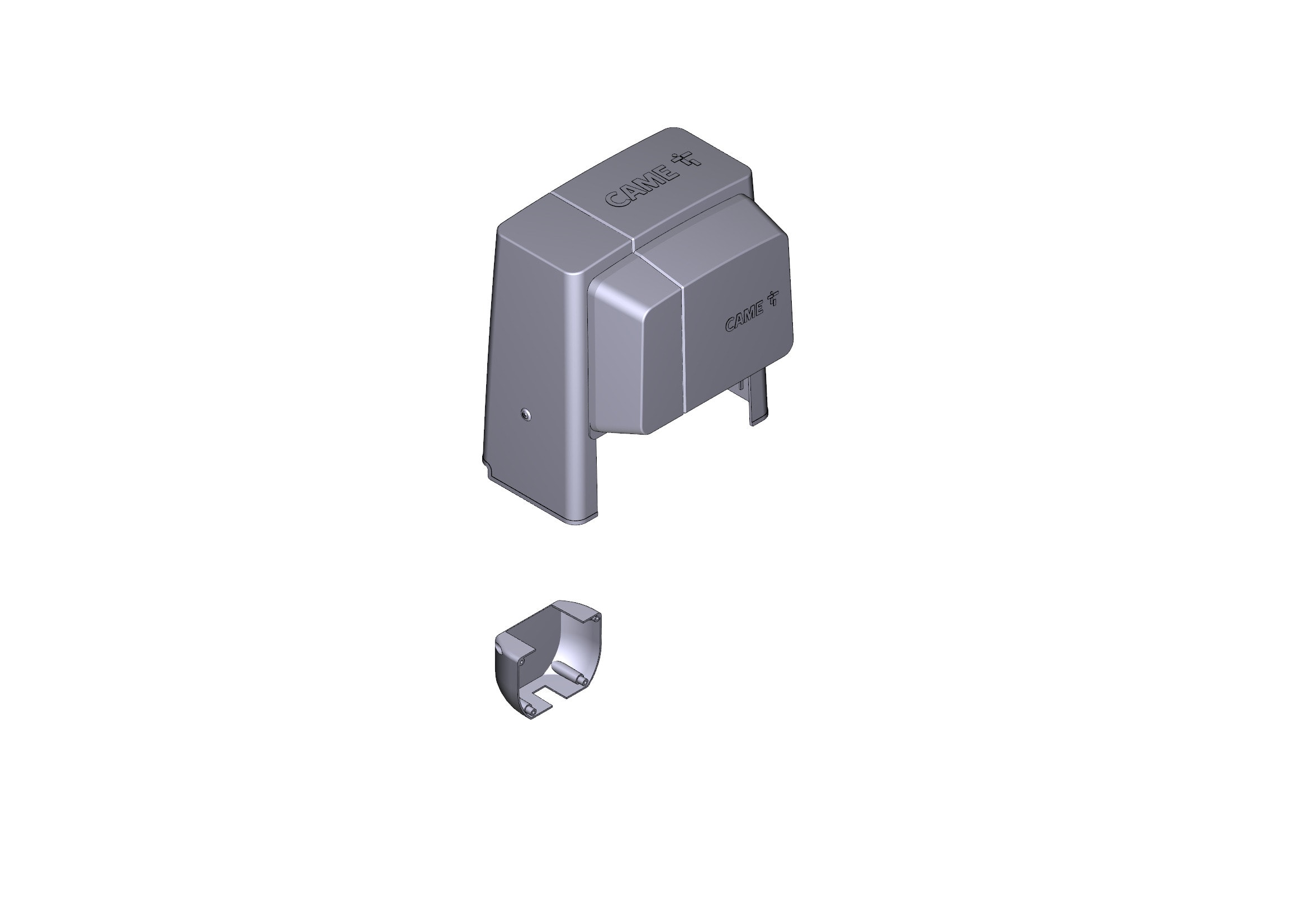 CAME - Gruppo cover motoriduttore bx dark grey ral 7024.