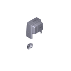 CAME - Gruppo cover motoriduttore bx dark grey ral 7024.