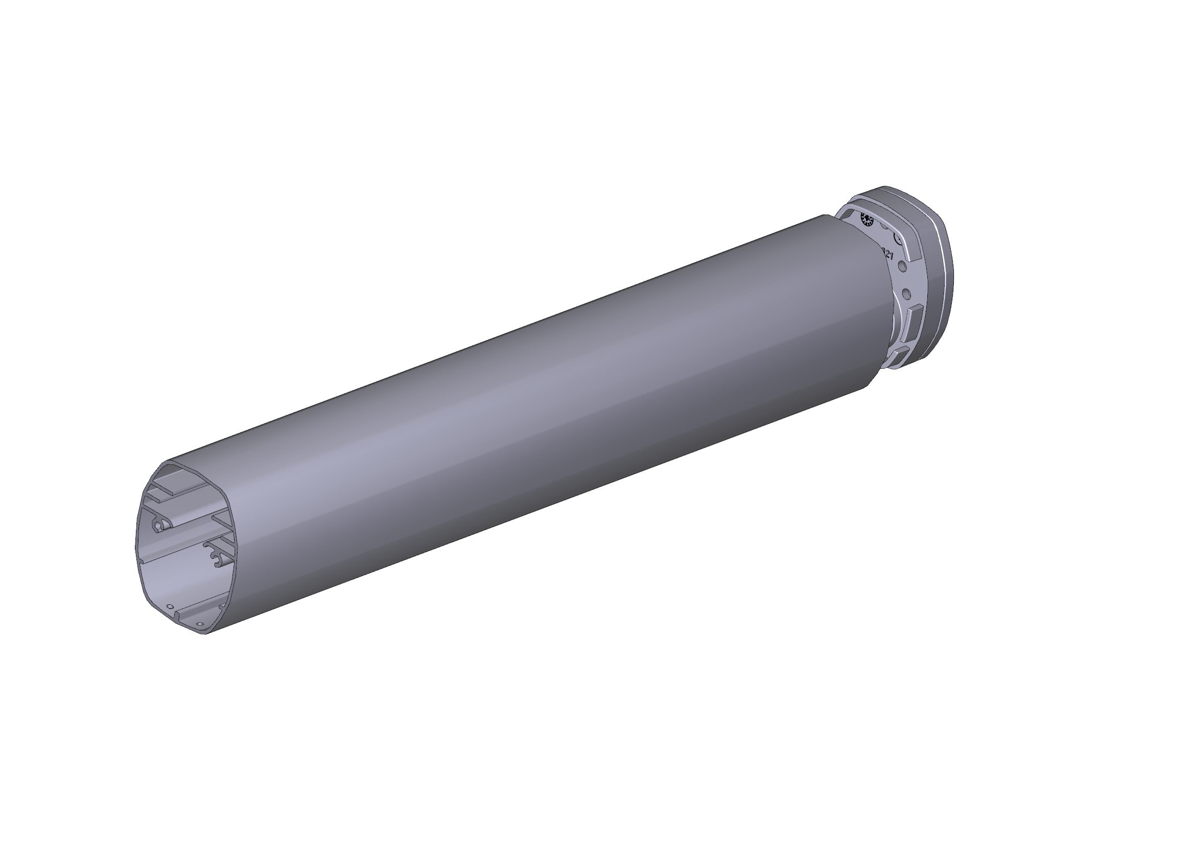 CAME - profilo fisso con tappo ats30 per motoriduttore telescopico.