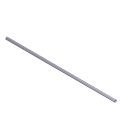 CAME - Ricambio profilo passivo lunghezza 3800 mm per asta in alluminio verniciato bianco.