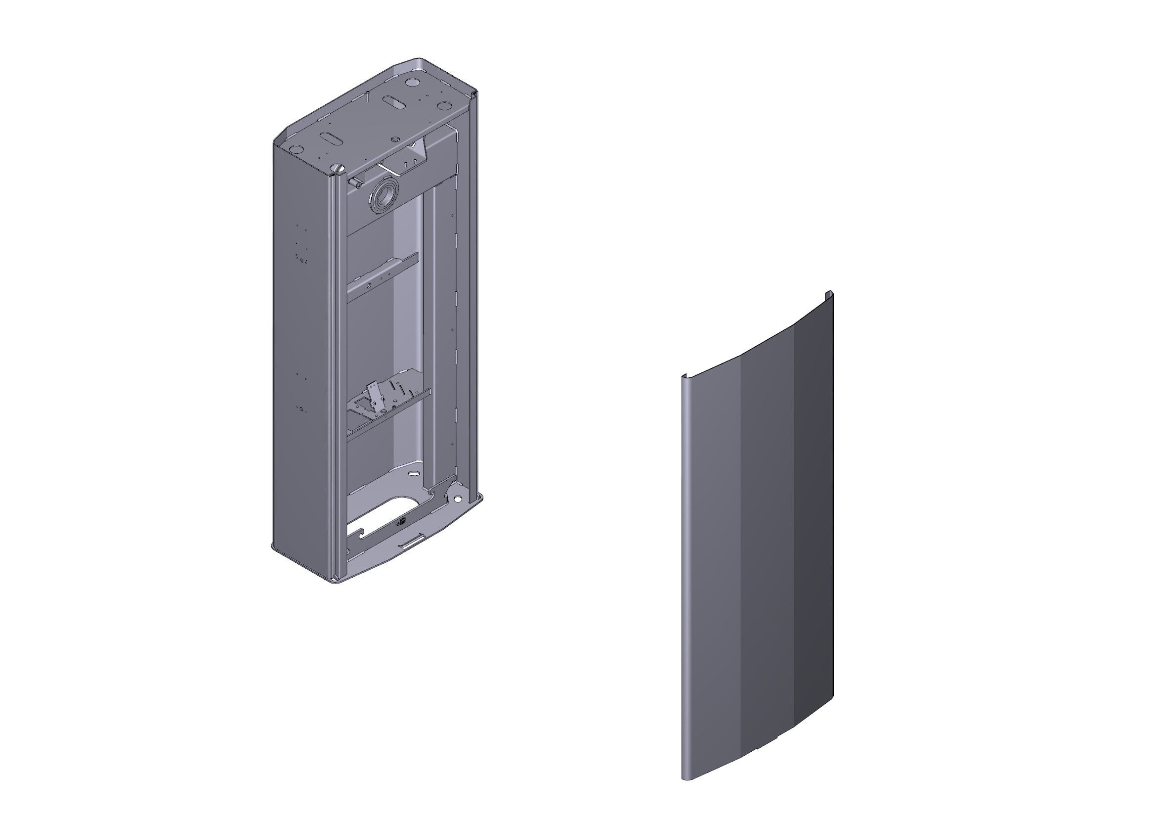 CAME - Armadio con porta barriera GT8.
