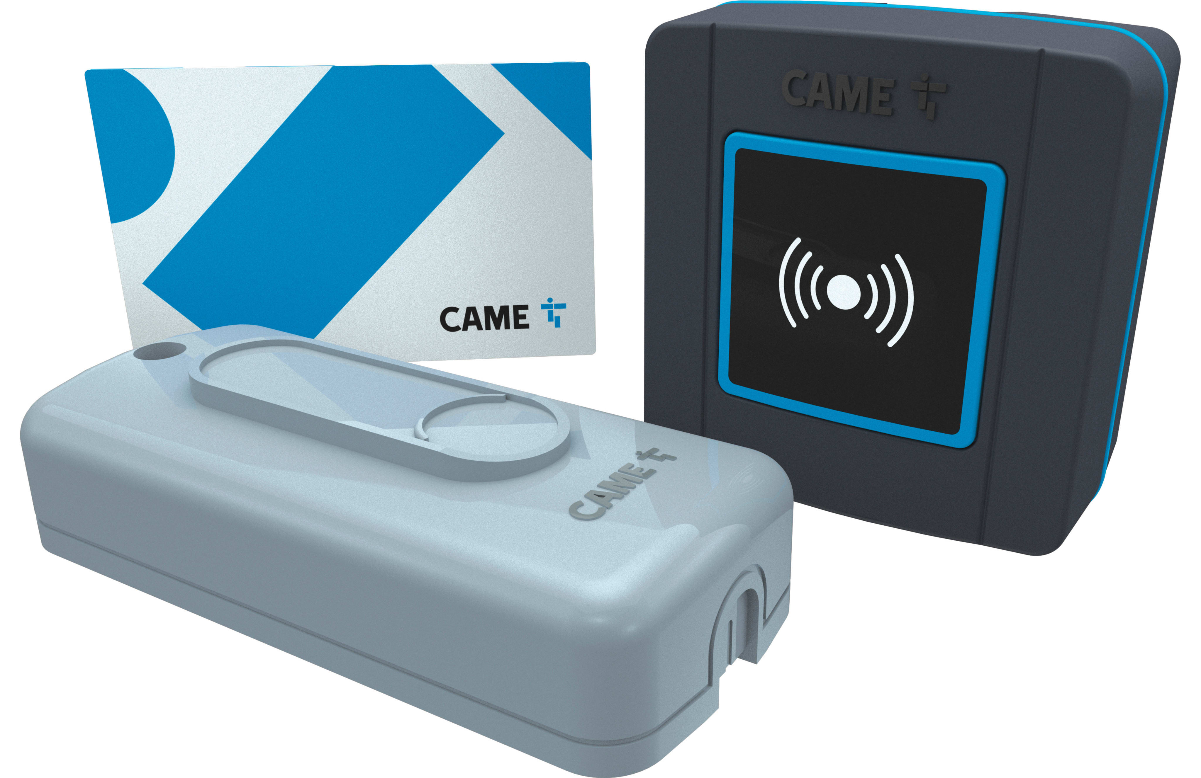 CAME - Kit interfaccia e transponder RFID esterno SELR1K01 con scheda S0002P, tessere RFID Manchester 125 KHz.