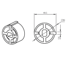 CAME - Tondo 50x1,5 mm con chiavetta Soprofen. 001YK5131