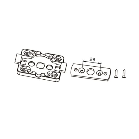 CAME - Piastra a clips frame 50x68 mm.