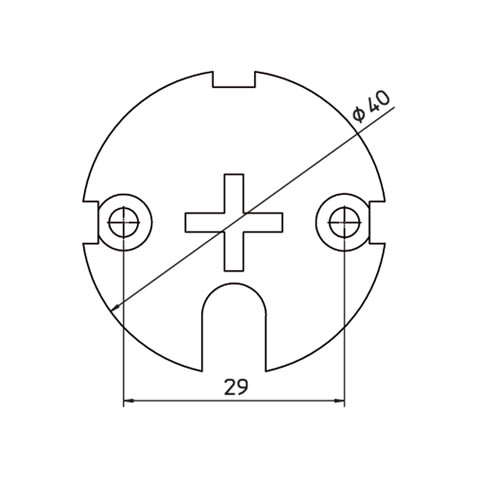 CAME - Piastre per impronte a forma di croce per personalizzare oggetti e decorazioni.